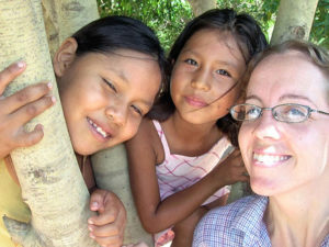 Katie Wells, missionary in Bolivia with converts