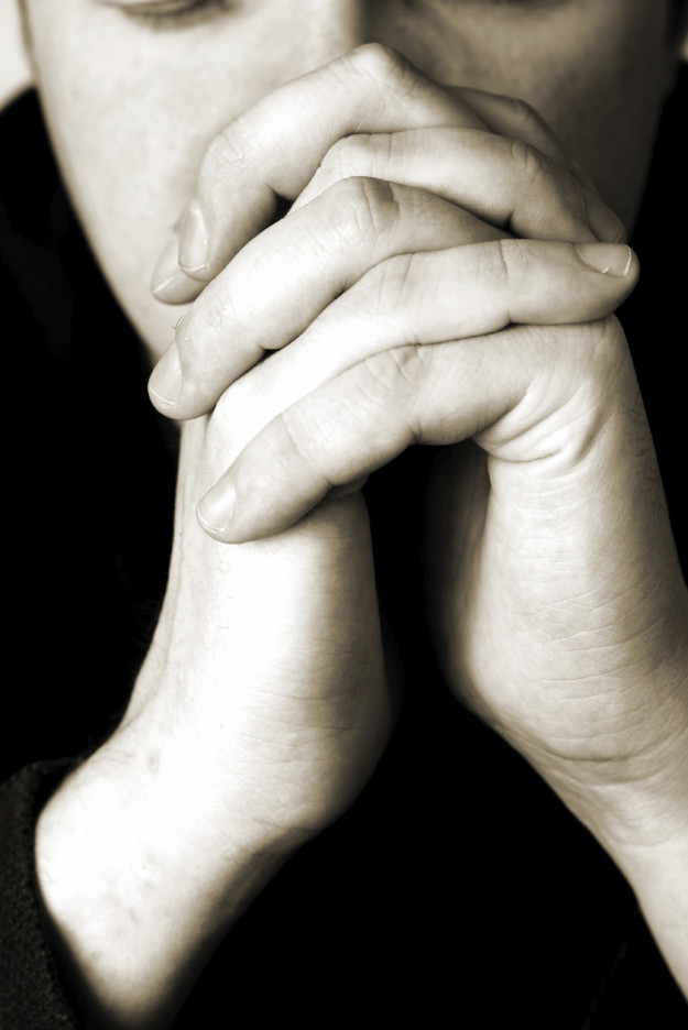 man praying